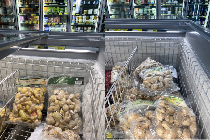 Gừng đông lạnh Việt Nam có giá bán tới hơn 200.000 đồng/kg tại Australia