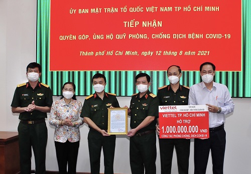 Viettel hỗ trợ các tỉnh, thành phố phòng, chống dịch Covid-19