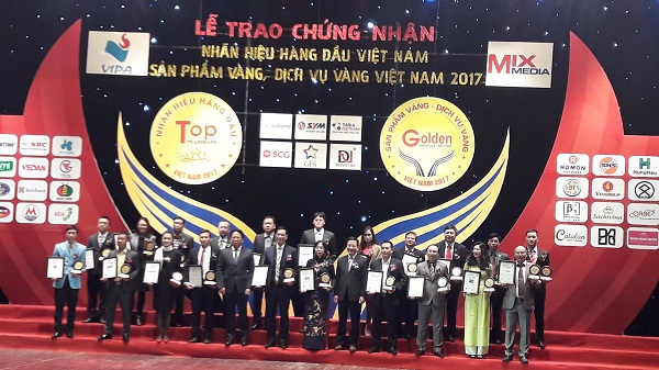 Gần 150 đơn vị đạt chứng nhận Nhãn hiệu hàng đầu Việt Nam - sản phẩm vàng 2017