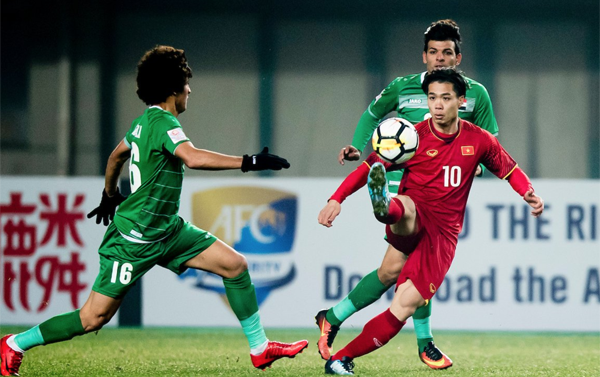 Việt Nam trải qua trận đấu giàu cảm xúc với Iraq.