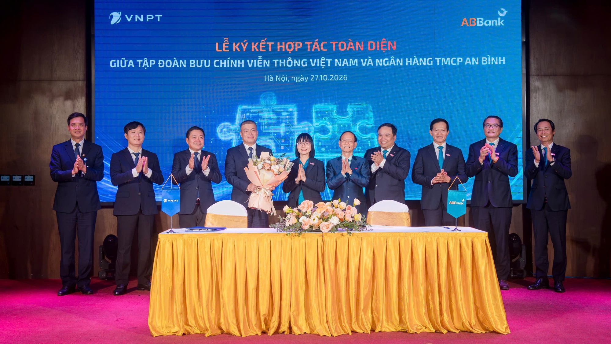 VNPT, Geleximco và ABBank hợp tác tạo hệ sinh thái thương mại – tài chính – công nghệ - Ảnh 2.