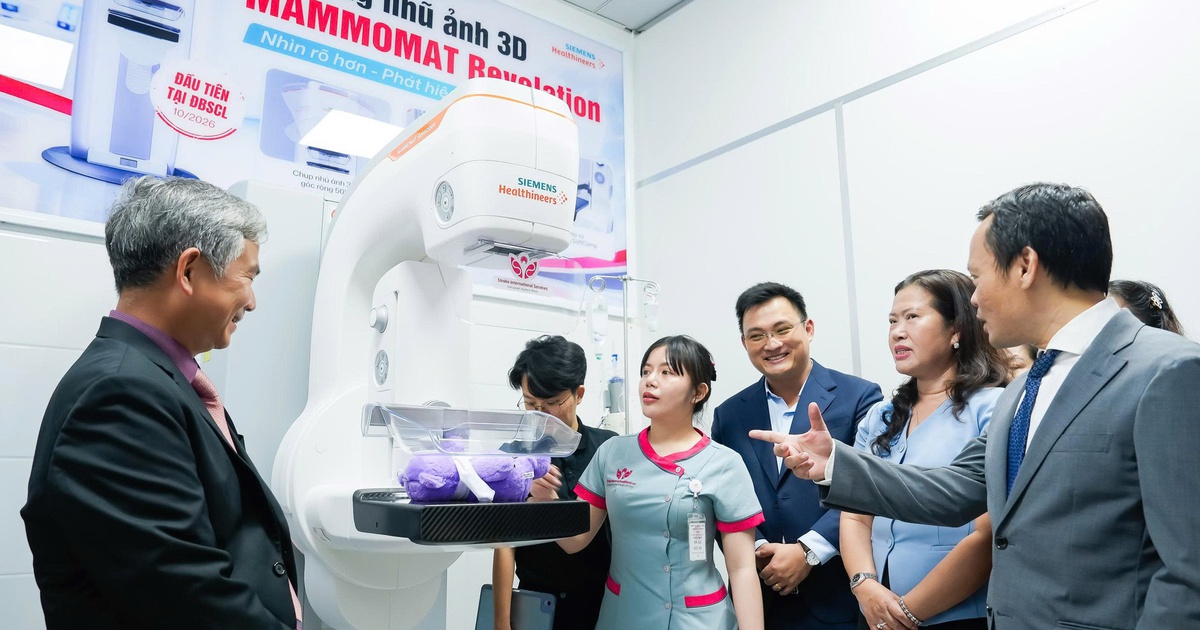 Lần đầu tiên ĐBSCL có hệ thống nhũ ảnh 3D tích hợp AI hỗ trợ phát hiện sớm ung thư vú