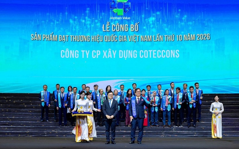 Coteccons lần thứ hai được vinh danh Thương hiệu quốc gia Việt Nam: Khẳng định năng lực nhà thầu Việt
