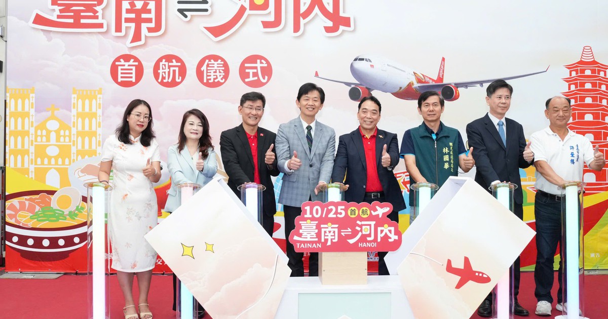 Vietjet khai trương đường bay thẳng Hà Nội – Đài Nam (Đài Loan, Trung Quốc)
