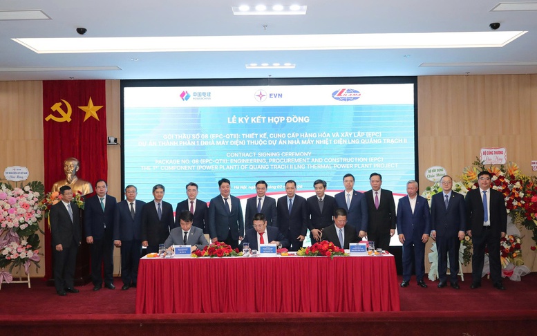 EVN ký hợp đồng EPC hơn 25.000 tỷ đồng cho Nhà máy Nhiệt điện LNG Quảng Trạch II