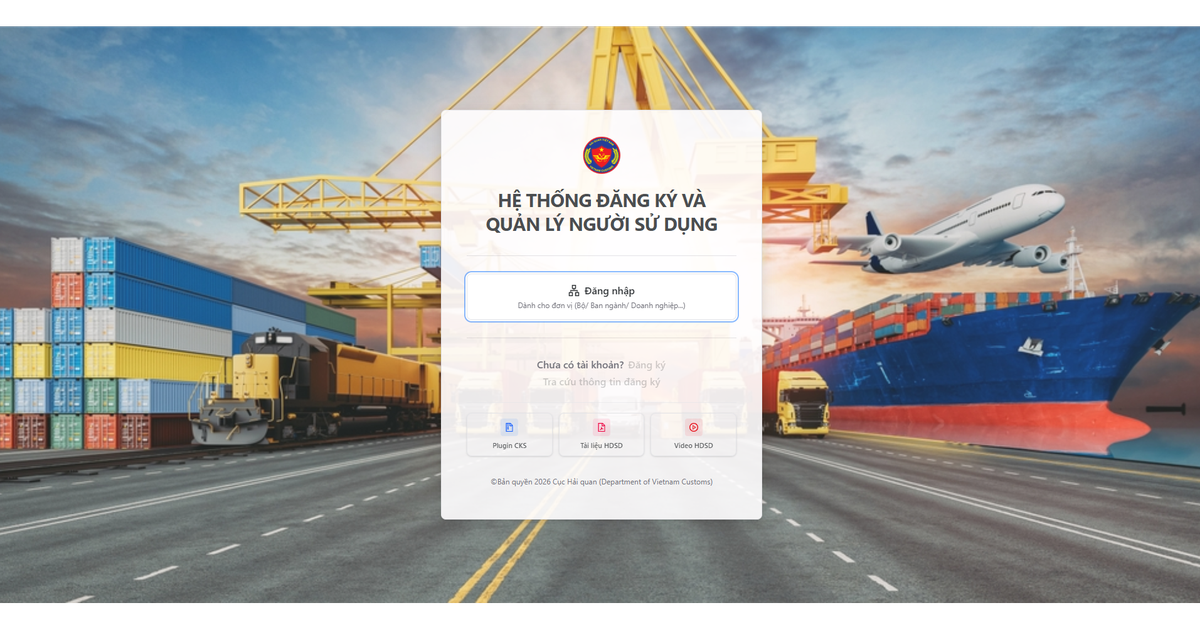 Tài khoản khai báo hải quan sẽ bị khóa từ 1/1/2027 nếu chưa được làm sạch